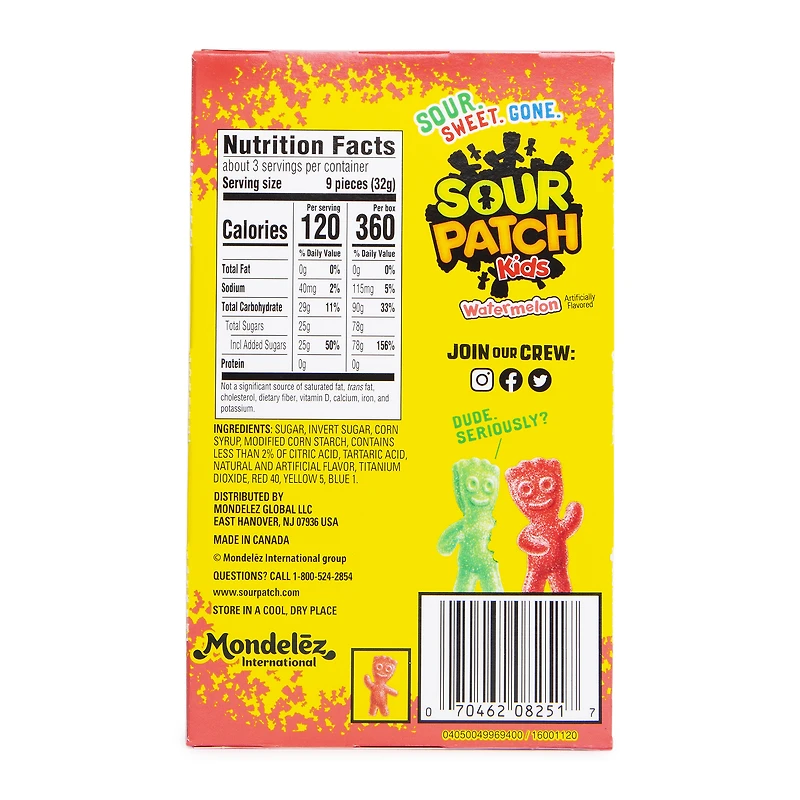 Sour Patch Kids® Watermelon Movie Candy Box 3.5oz