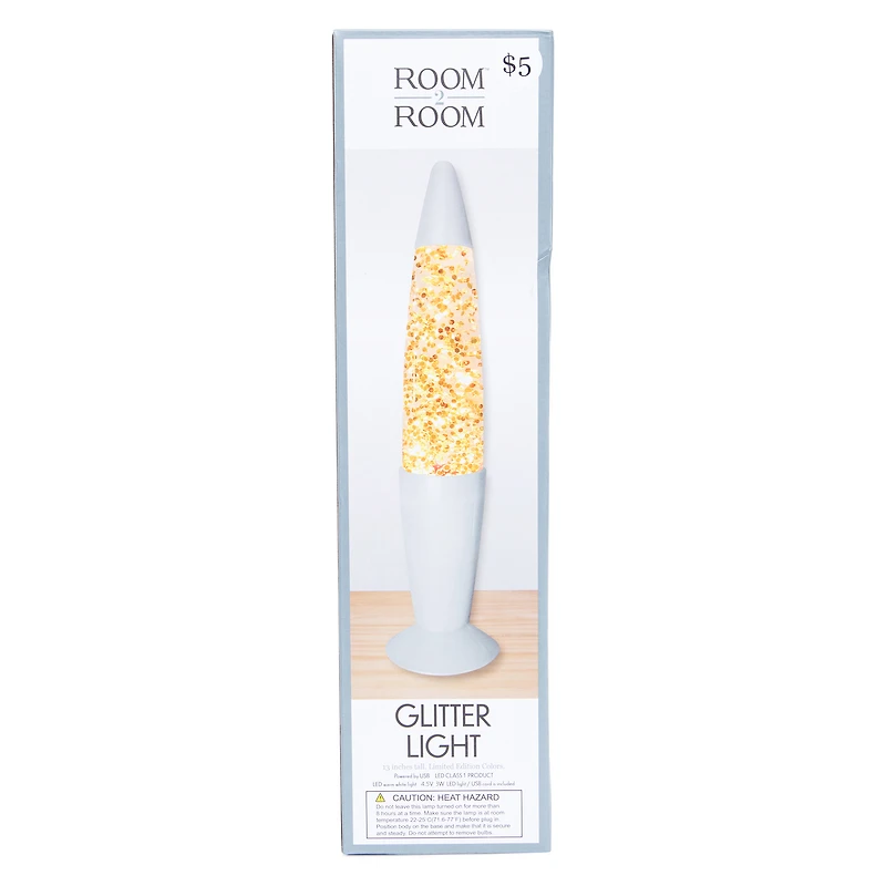 Usb-Powered Glitter Motion Lamp 13in