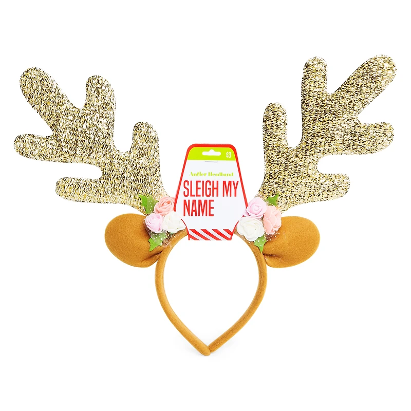 Reindeer Antlers Christmas Headband