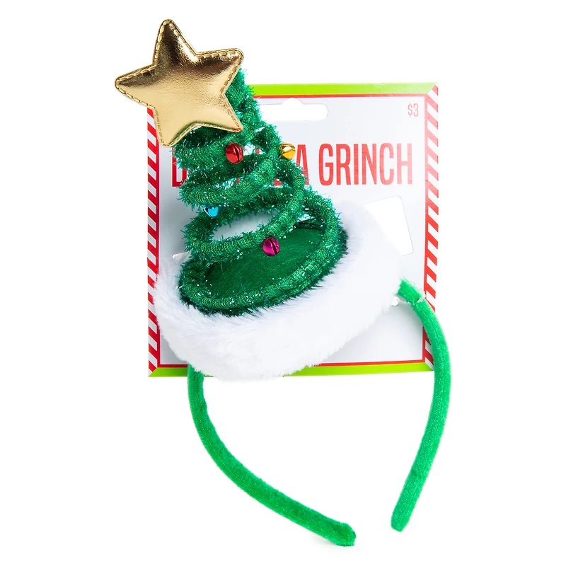 Springy Christmas Tree Headband