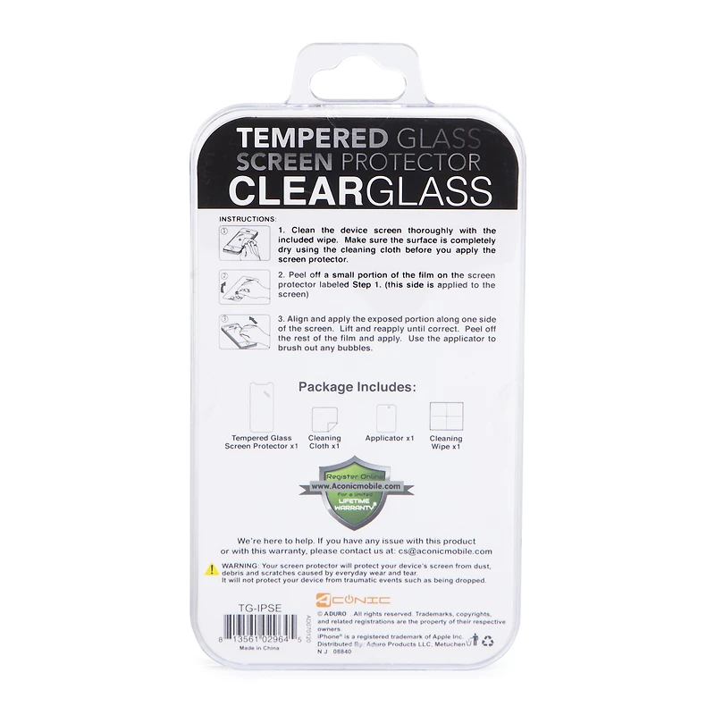 Iphone Se®/8®/7®/6® Tempered Glass Screen Protector