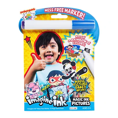 Ryan's World® Imagine ink® Magic ink Pictures Coloring Book & Marker