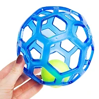 geode tennis ball dog toy