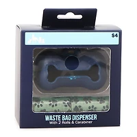 Pet Waste Bag Dispenser W/ 2 Rolls & Carabiner