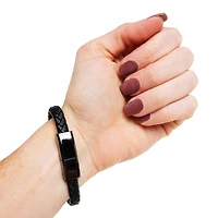 faux leather USB-C charging bracelet - s/m