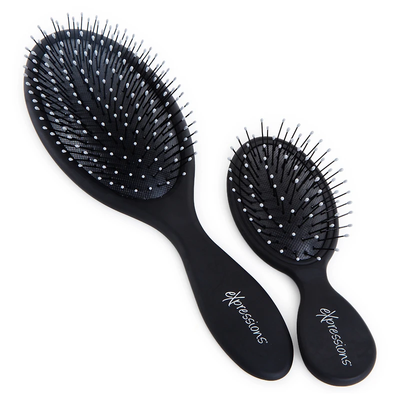 oval detangling hair brush 2-count