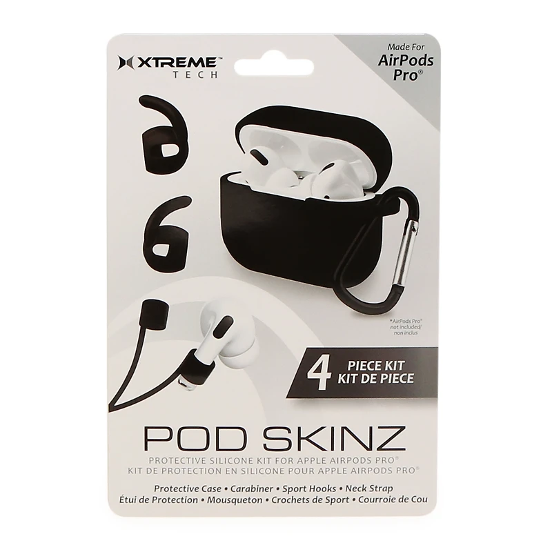 pod skinz for AirPods Pro® case & accessories 4-piece