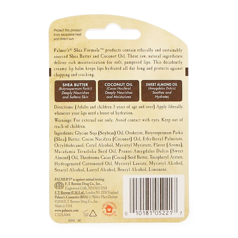 Palmer's® Raw Shea Lip Balm 2-Count 0.3oz