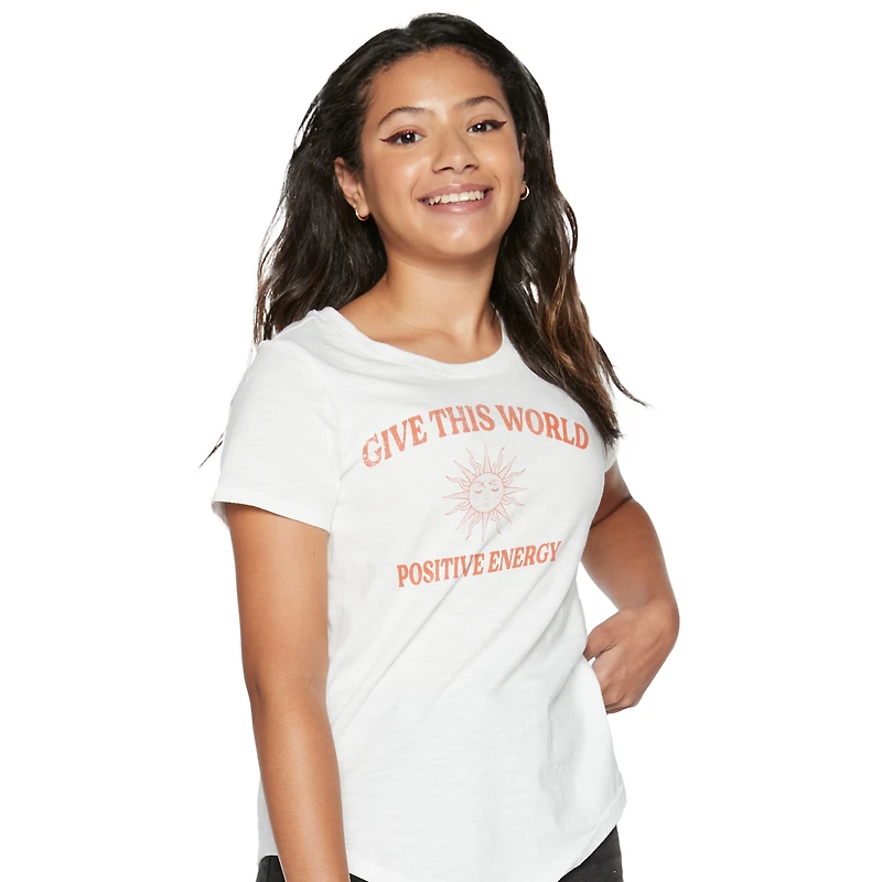 Juniors 'Positive Energy' Graphic Tee