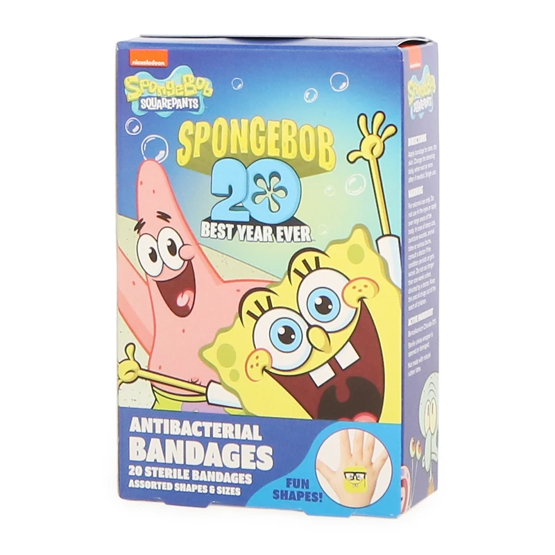 Spongebob Squarepants™ Antibacterial Bandages 20-Count