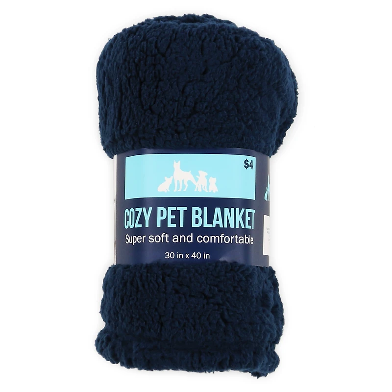 Cozy Sherpa Pet Blanket 30in X 40in