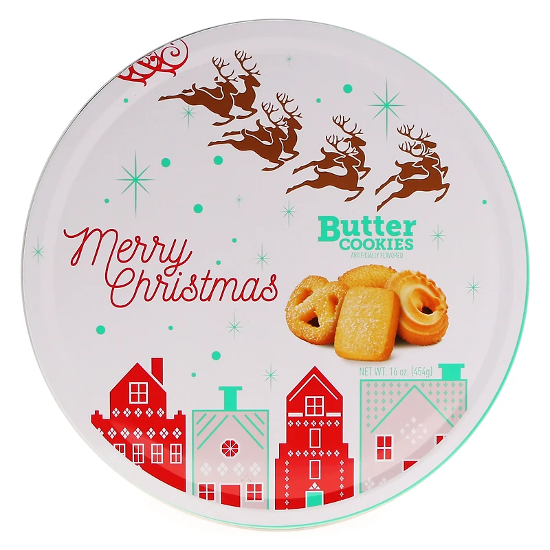 Christmas Butter Cookies Tin 16oz