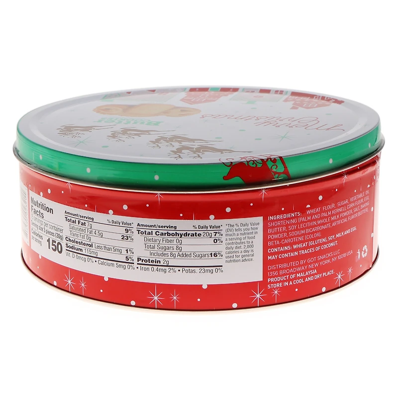 Christmas Butter Cookies Tin 16oz
