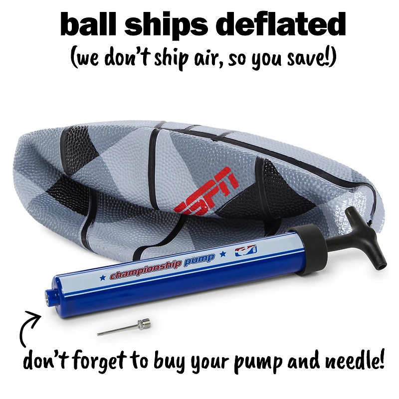 espn® basketball 29.5in - gray