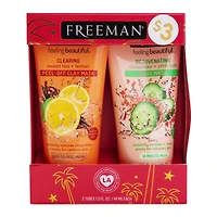 Freeman® For Everyone Face Mask Duo Set - Clearing Sweet Tea/Rejuvenating Cucumber