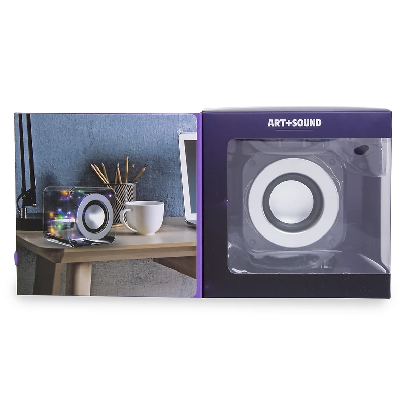 Bluetooth® Translucent Led Cube Speaker 5.5in