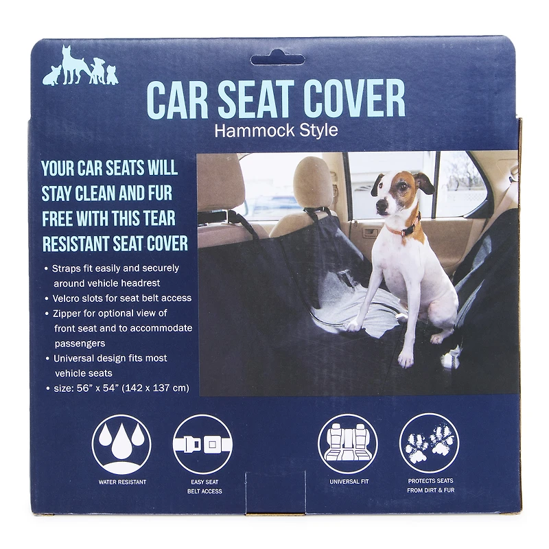 Hammock-Style Car Seat Pet Cover 56in x 54in
