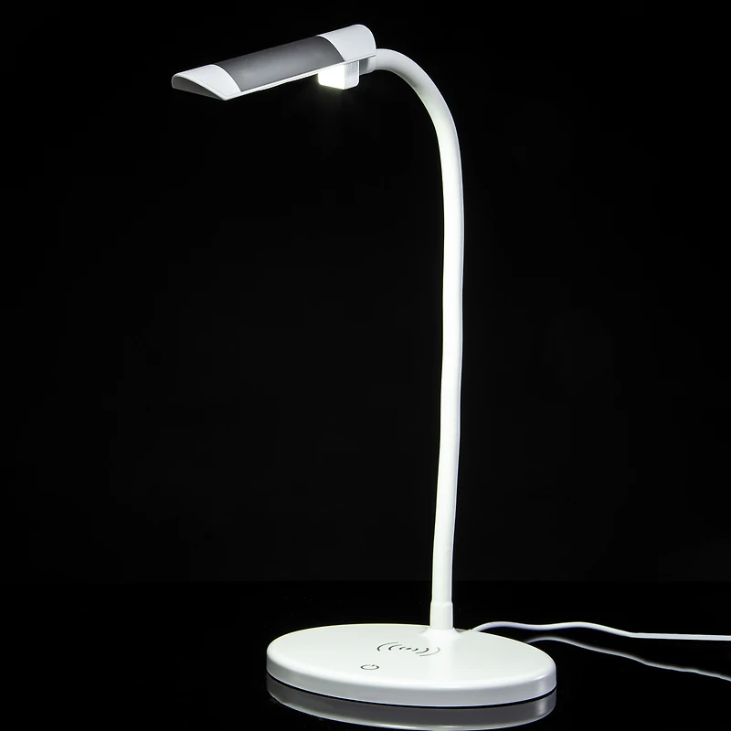 Led Desk Lamp W/ Built-in Wireless Charger 14in