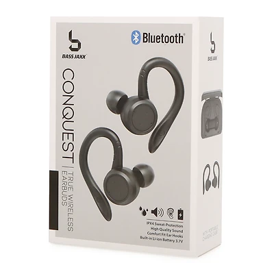 conquest sport bluetooth® earbuds w/ charging case