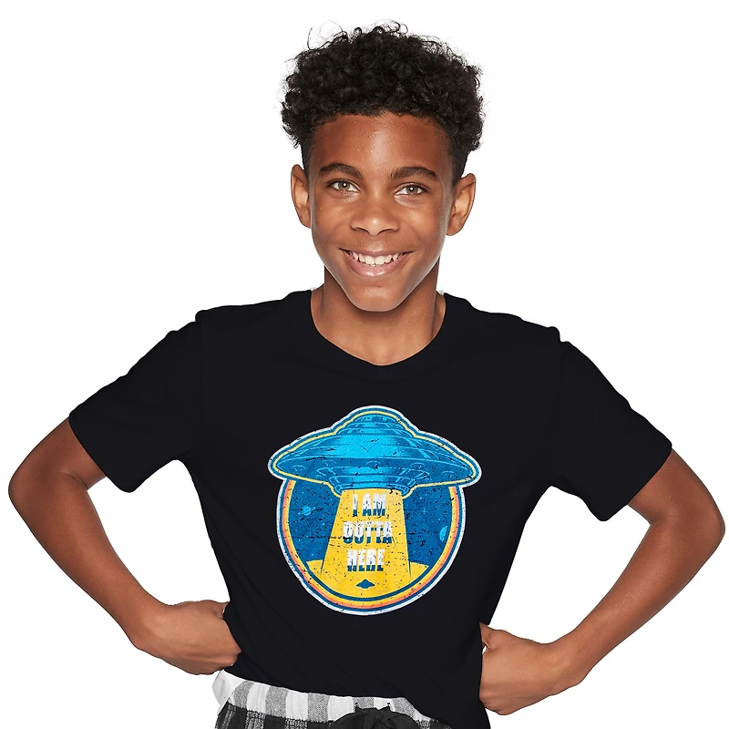 'I Am Outta Here' Ufo Graphic Tee