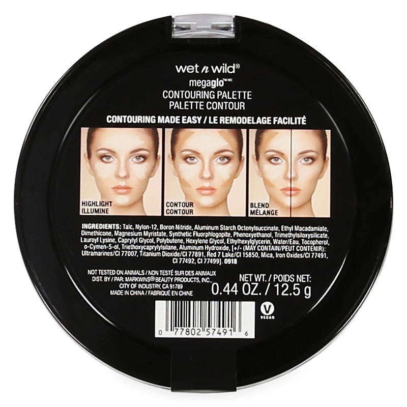 Wet N Wild® Megaglo™ Contouring Palette Contour – 749A Dulce De Leche