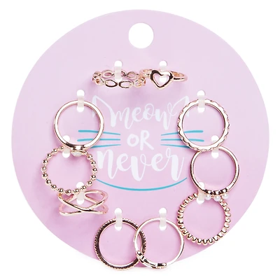 Cat's Meow Gold Rings 10-Pack