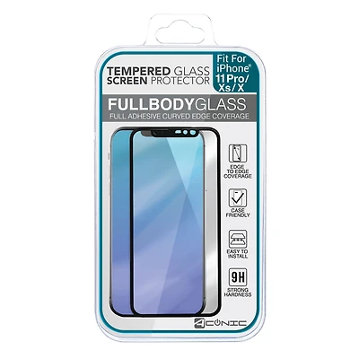 iPhone 11 Pro / iPhone Xs / iPhone X tempered glass full-body screen protector