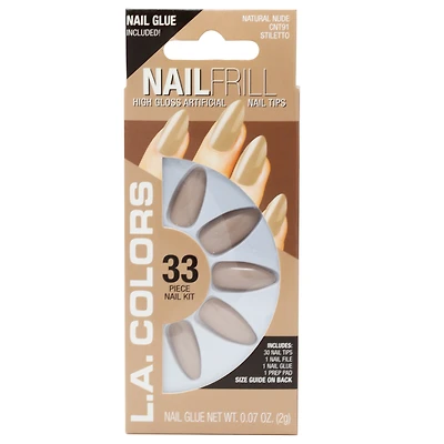 L.A. Colors® Nail Frill Nail Tips 33-Piece Kit