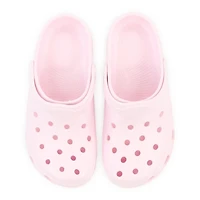 Ladies Blush Pink Gator Clogs