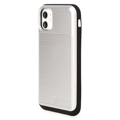 iPhone 11® Slider Storage Phone Case - Silver