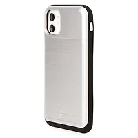 iPhone 11® Slider Storage Phone Case - Silver