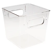 Small Clear Plastic Storage Bin 6in x