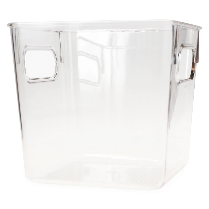 Small Clear Plastic Storage Bin 6in x