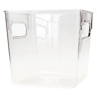 Small Clear Plastic Storage Bin 6in x