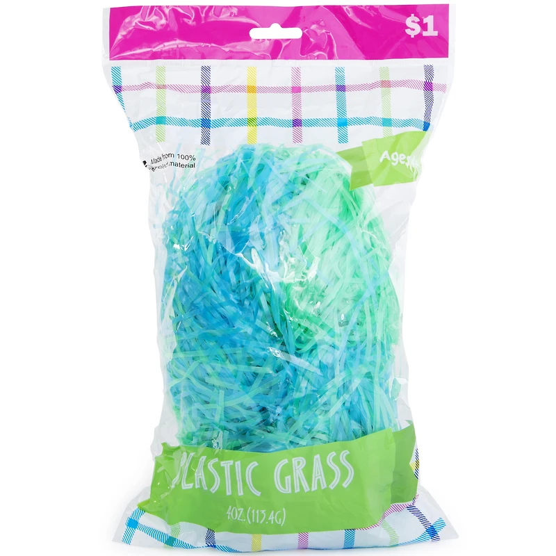 Recycled Plastic Easter Grass - Pastel 4oz
