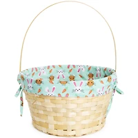 easter baskets, cheap cute bunny egg lined cloth
