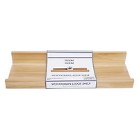Woodgrain Ledge Shelf 15in