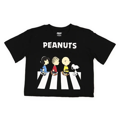 Juniors Peanuts® Abbey Road Cropped Graphic Tee