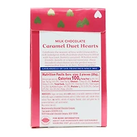 ghiradelli® milk chocolate caramel duet hearts 0.7oz