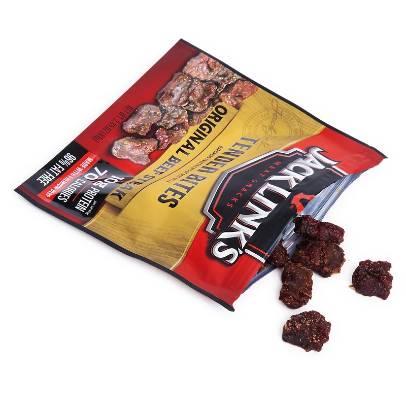 Jack Link's® Tender Bites Original Beef Steak 2.85oz Resealable Bag