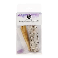 sage & stone energy cleansing smudge kit