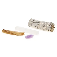 sage & stone energy cleansing smudge kit
