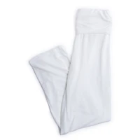 juniors wide leg lounge pants - ivory