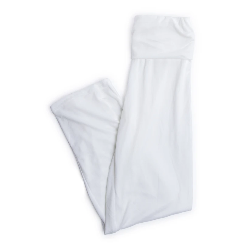 juniors wide leg lounge pants - ivory