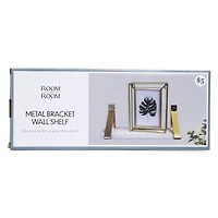 Gold Bracket Wall Shelf 11.85in