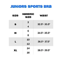 Juniors Scoopneck Sports Bra