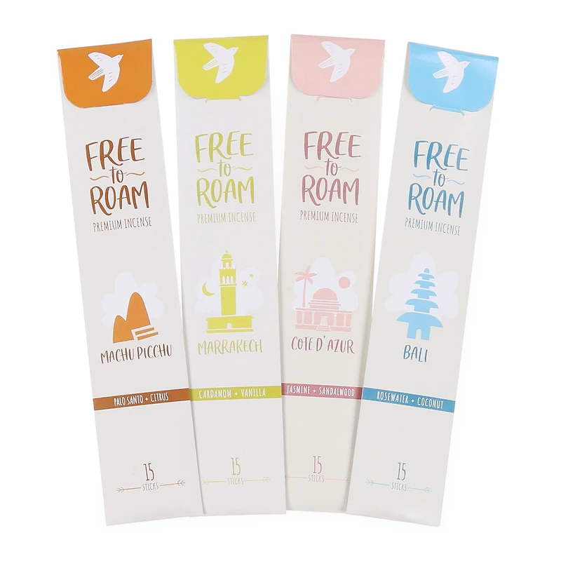 Free To Roam' Premium incense 60-Sticks World Collection