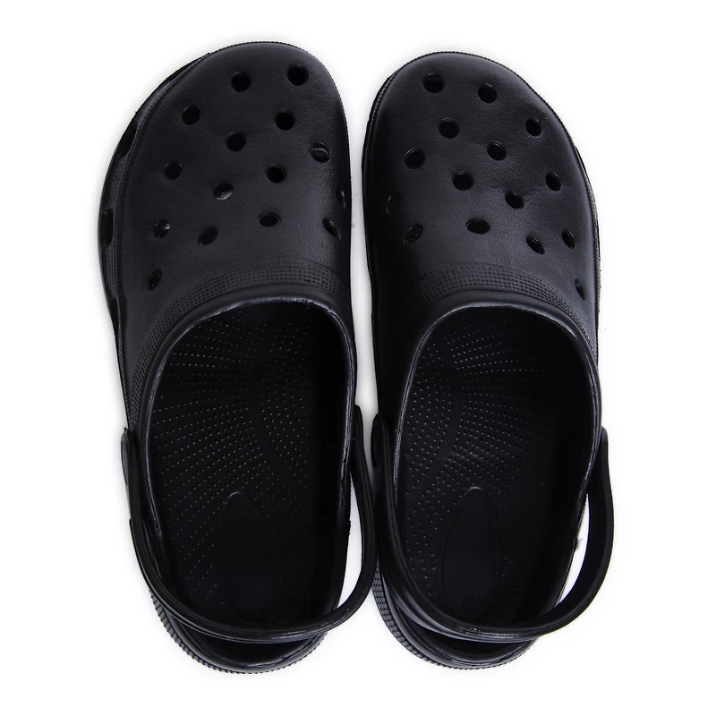 Ladies Black Gator Clogs