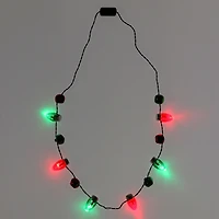 Holiday Jingle Bell Light Up Necklace