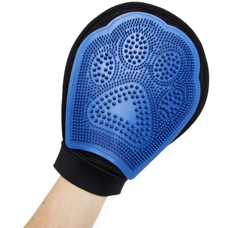 dual-sided pet grooming glove
